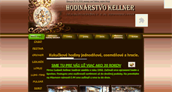 Desktop Screenshot of hodinarstvo-kellner.sk