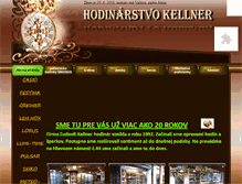 Tablet Screenshot of hodinarstvo-kellner.sk